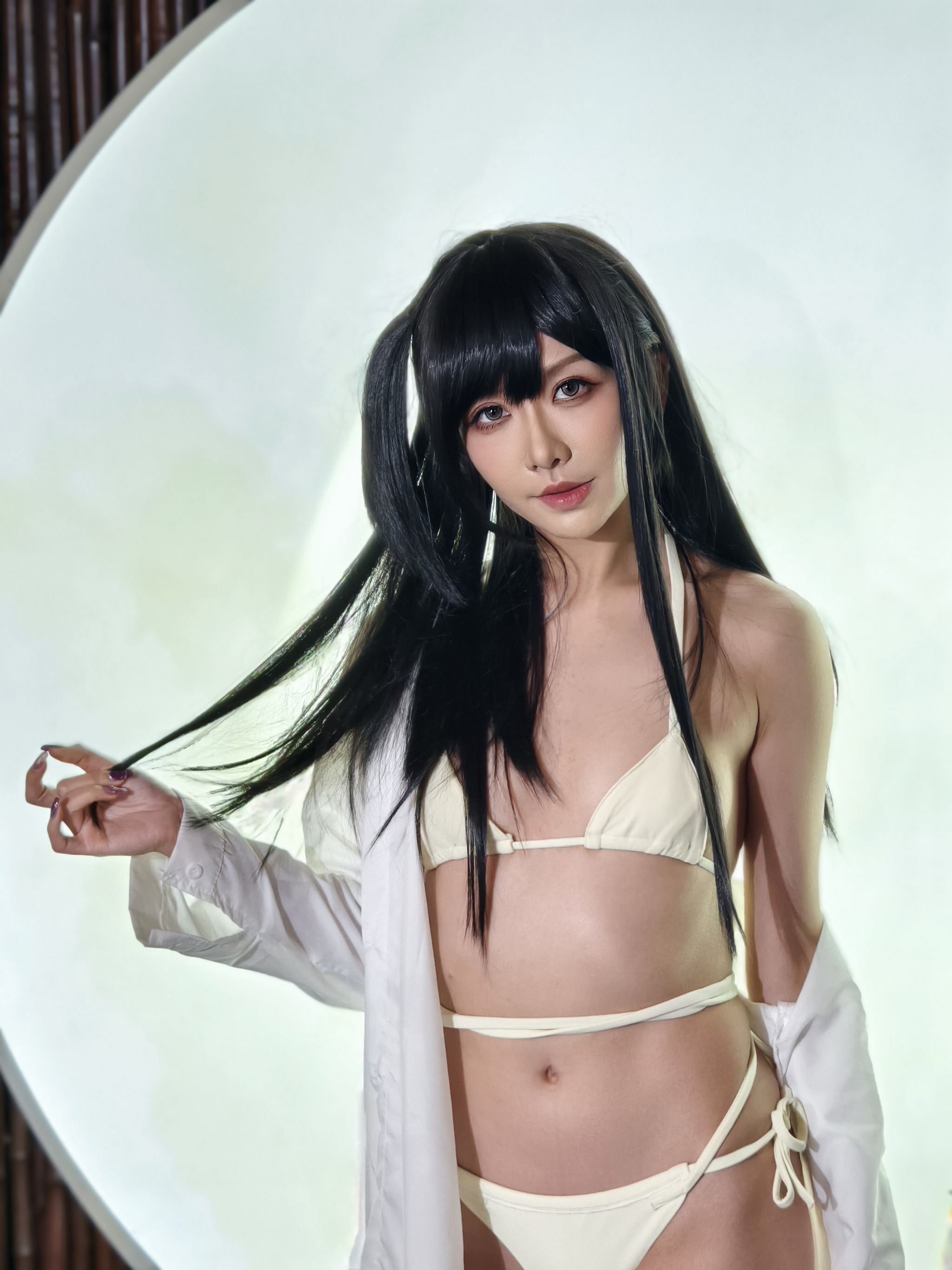 图片[1]-源纱希喵喵喵 – NO.027 大凤泳衣[68P]-XikXak